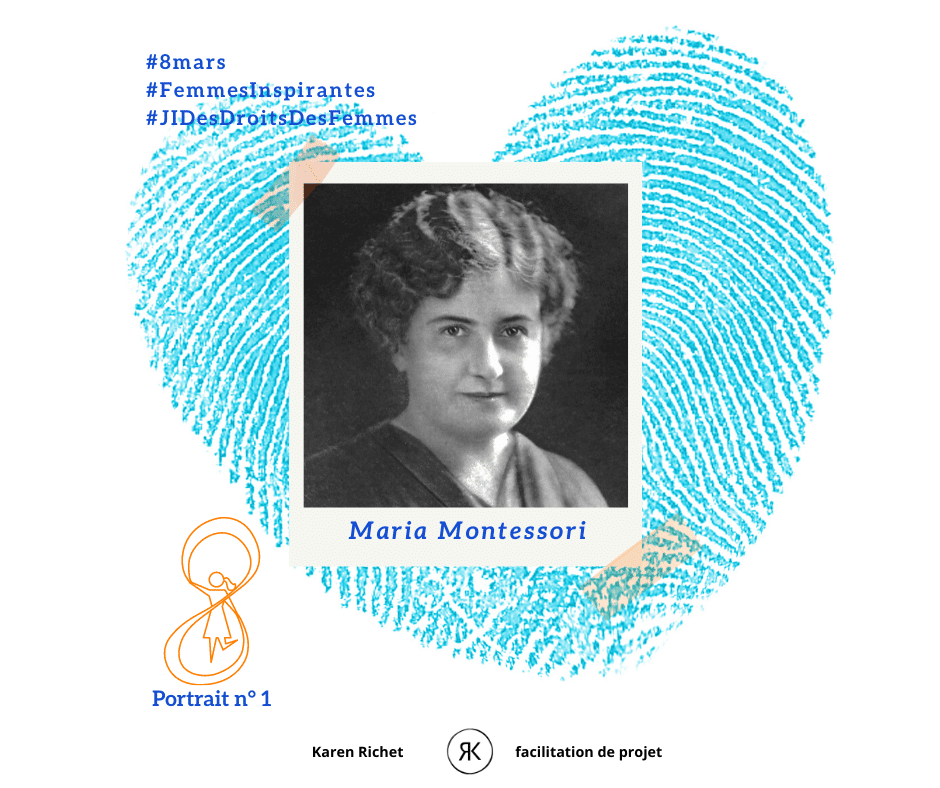 Femme inspirante Marie Montessori 8 mars 2021 journée internationale du droits des femmes